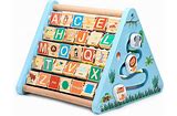 Play Nation Montessori Educational Wooden Activity Triangle Toy
